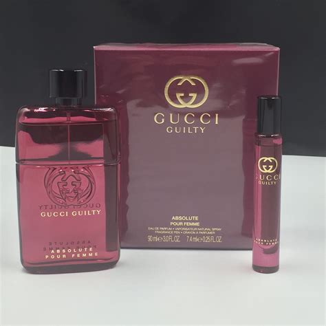 gucci guilty absolute pour femme 90ml gift set|gucci guilty absolute perfume shop.